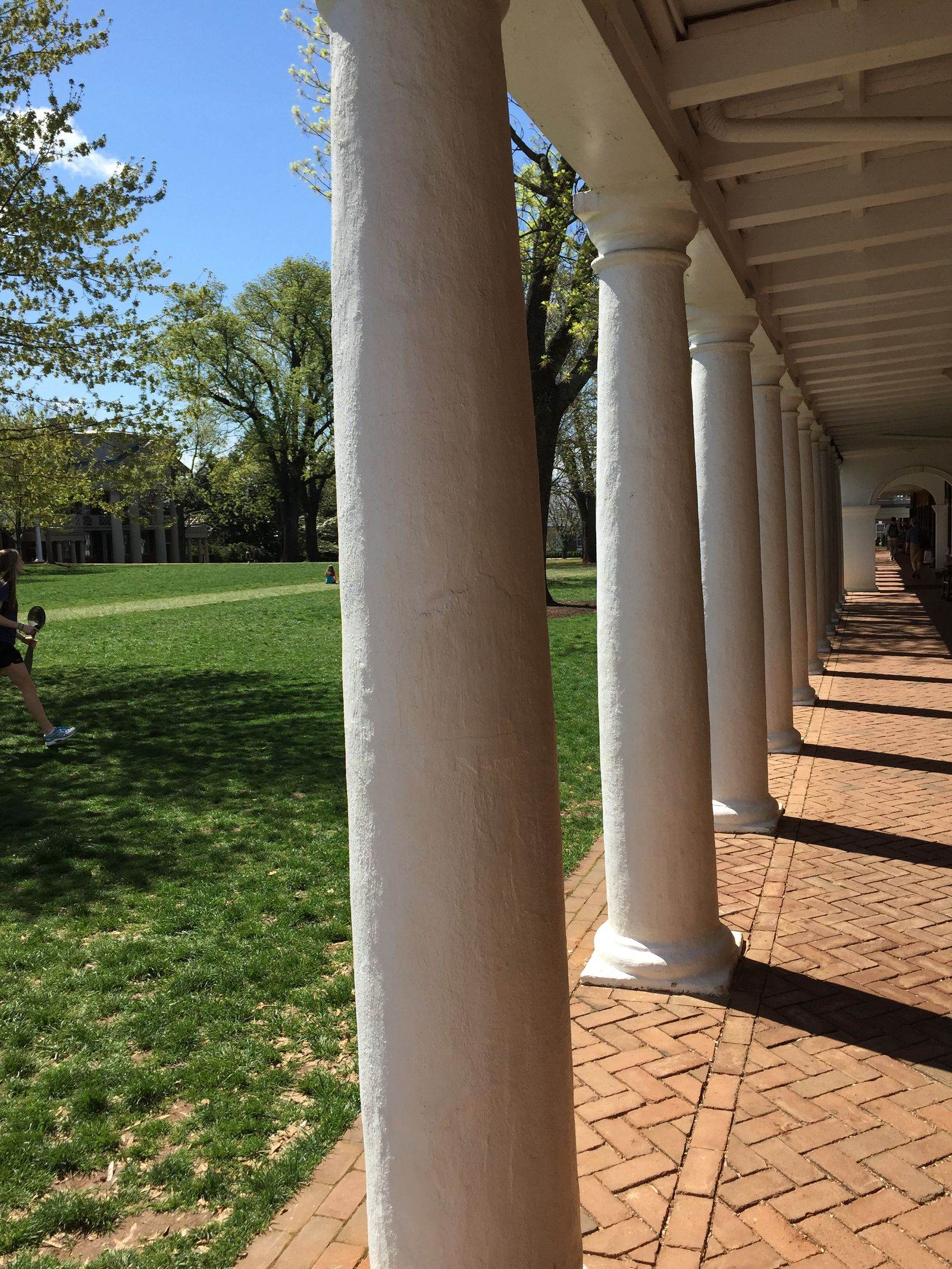 The Lawn colonnade, University of Virginia