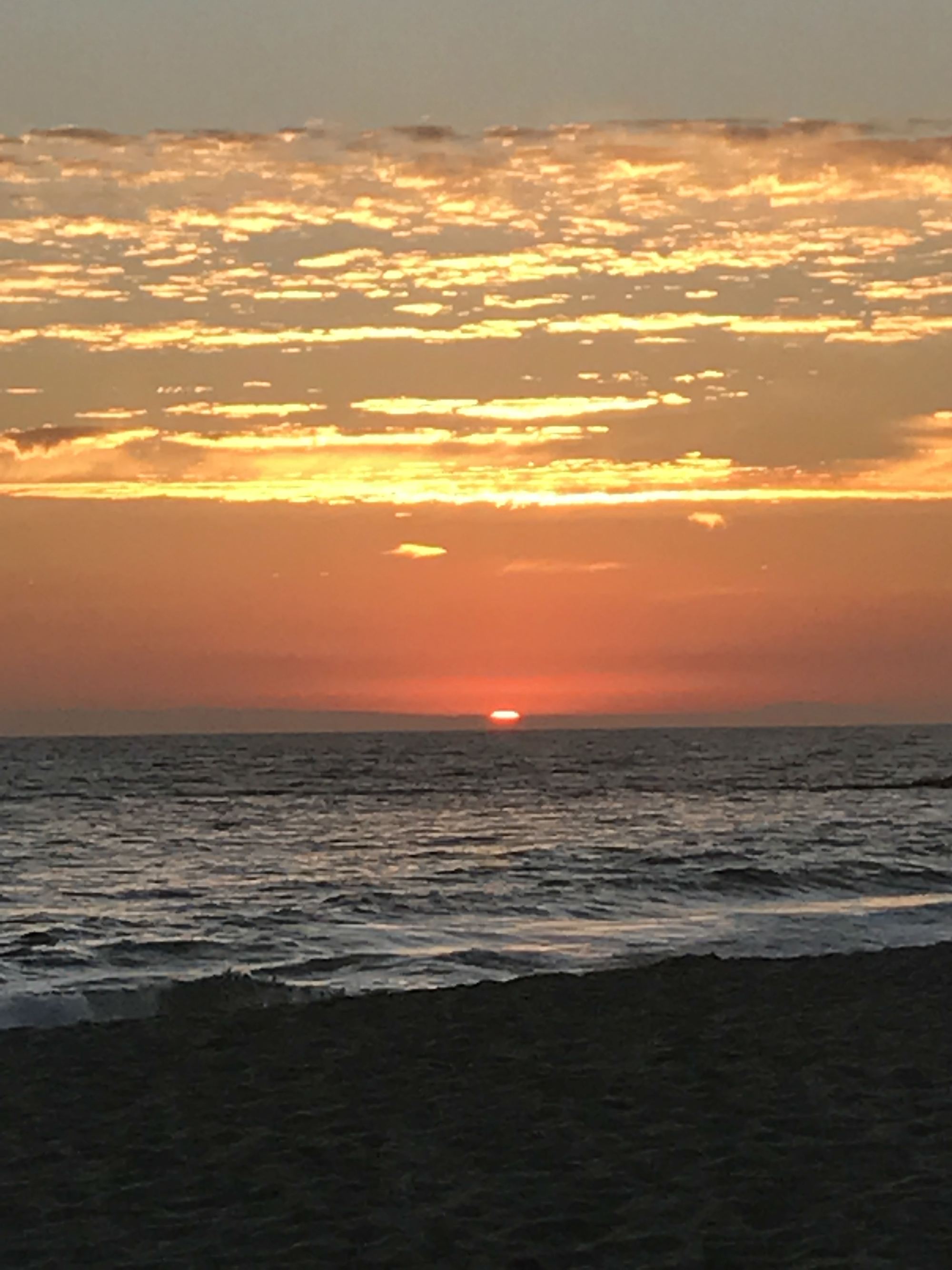 Sunset over the ocean, South Laguna Beach