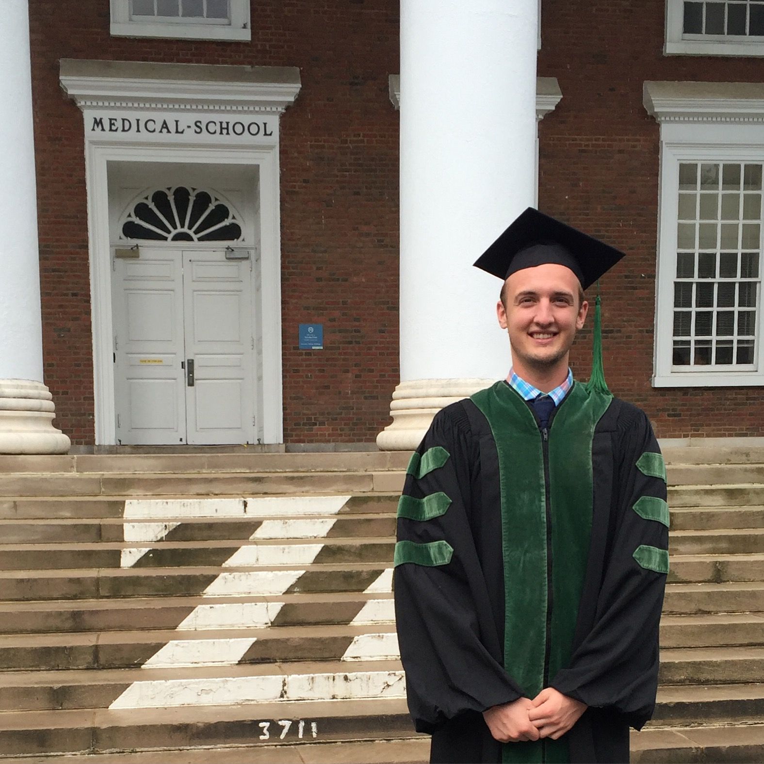 Dr. Strong at his medical school graduation